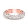 Rose Gold Dome Wedding Band