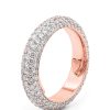 Rose Gold Dome Front Wedding Ring