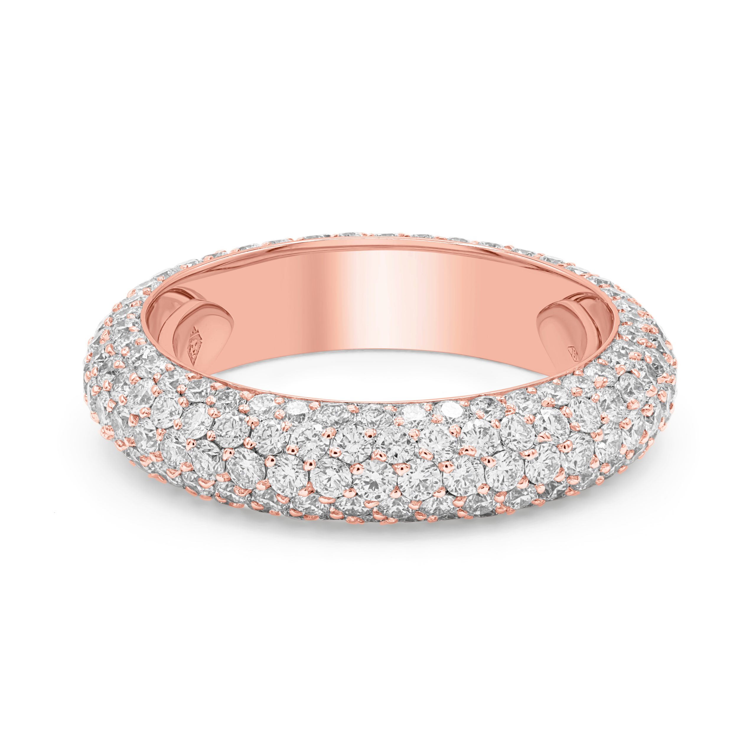 Rose Gold Dome Wedding Band
